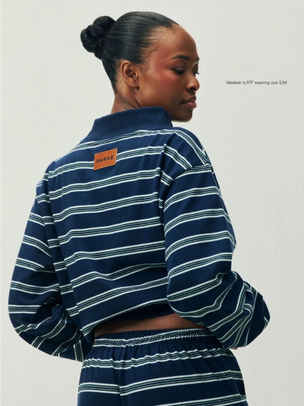 PARKE winter collection - Navy striped